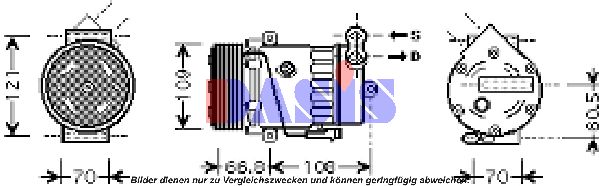 AKS DASIS Kompresors, Gaisa kond. sistēma 851409N